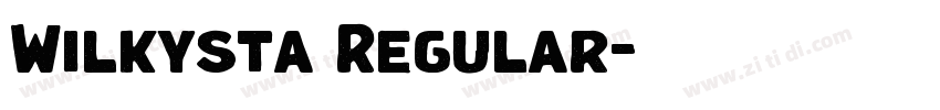 Wilkysta Regular字体转换